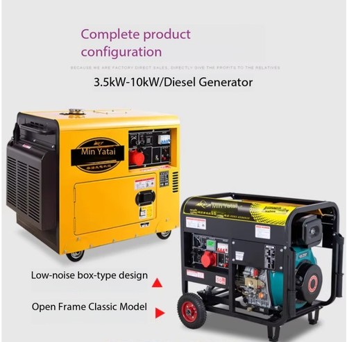 Compact quiet diesel generator - compact,